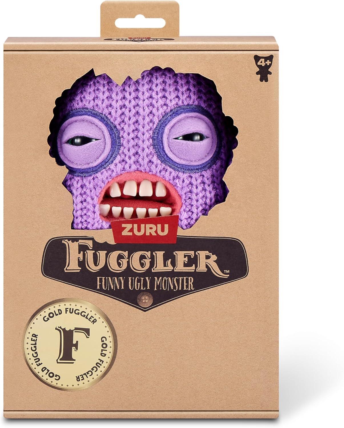 Fuggler Gold Fuggs by ZURU Funny Ugly Monster, Plush, Collectible, Toy (Mr Needles - Pants) - Jaiman Toys