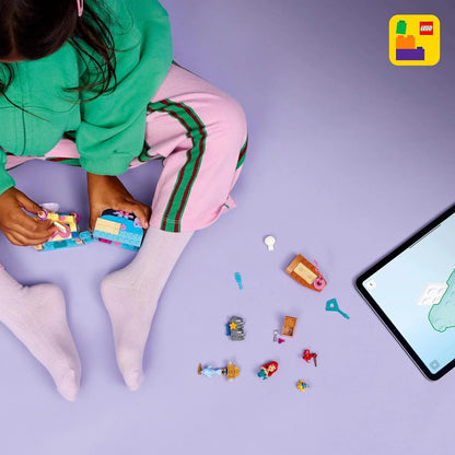 LEGO 43285 Disney Princess Ariel's Magical Mini Palace - The Little Mermaid Castle Toy w/a Micro Doll plus Sebastian & Flounder Animal Figures - Gift for 5+ Year Old Girls