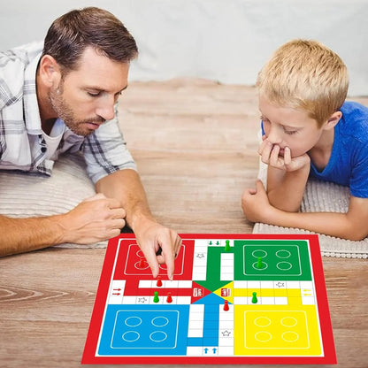 Ankit Toys 2-in-1 Ludo & Snakes & Ladders Deluxe Game – 46×46 cm Board for Kids & Adults