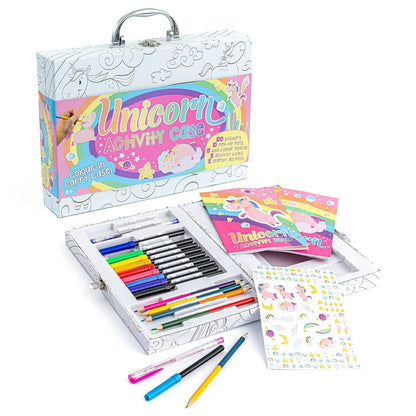 Colour & Carry Activity Kit – Unicorn | Creative Case with Stickers, Pens & Activity Books