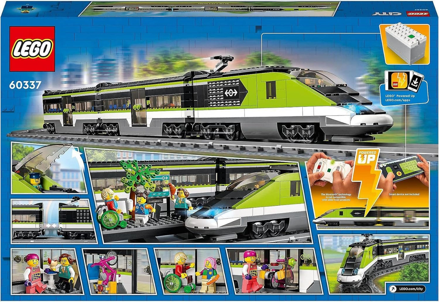 LEGO City Express Passenger Train 60337 Building Kit (764 Pieces)