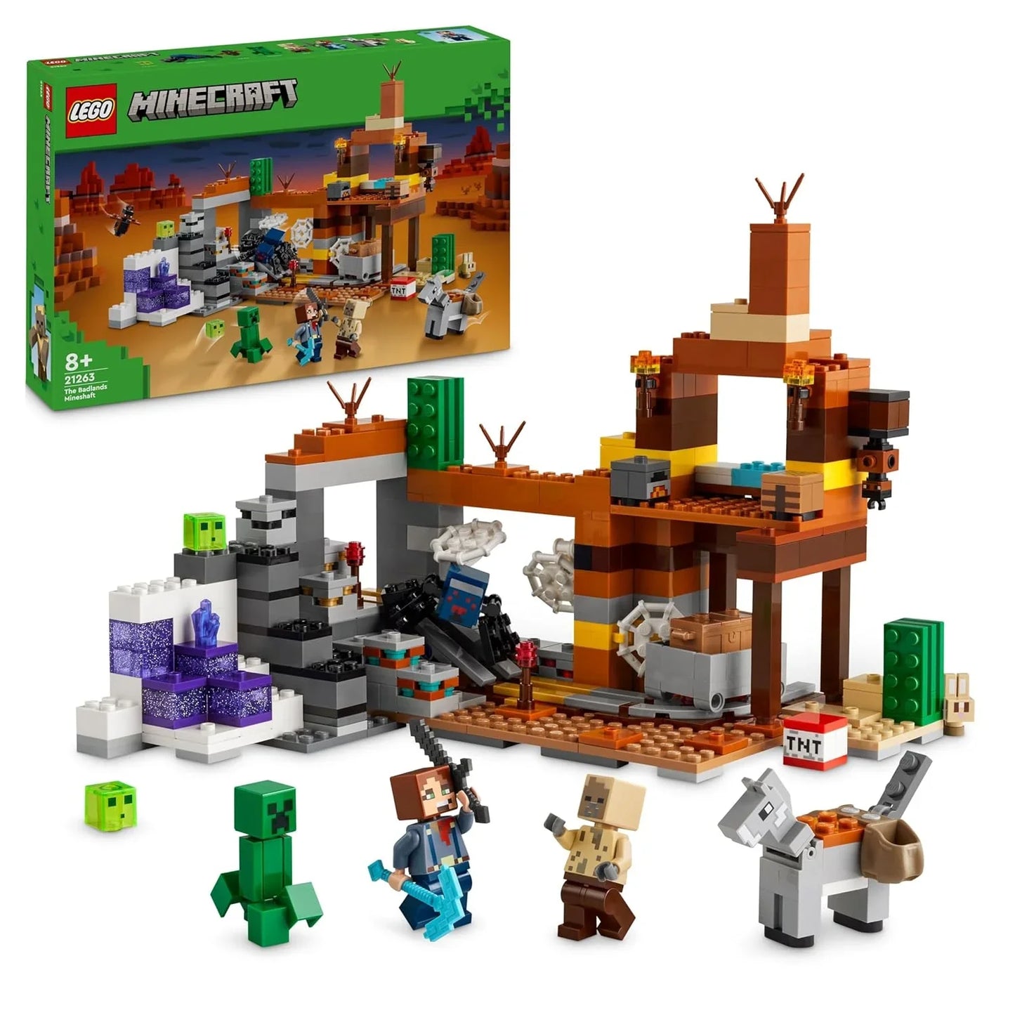 LEGO Minecraft The Badlands Mineshaft Video-Game Toy 21263 Building Blocks Toys for 8+ Gift for Boys and Girls - Jaiman Toys
