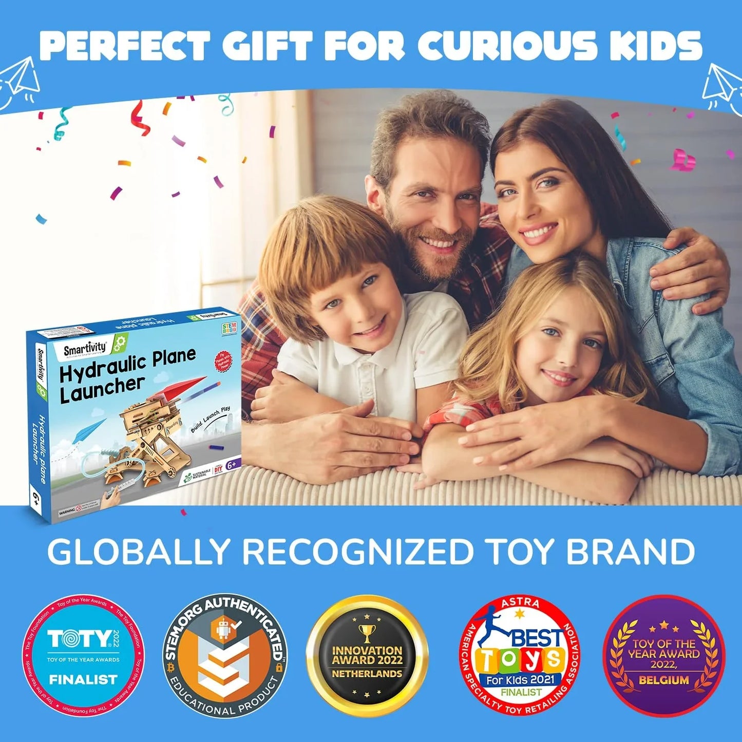 Smartivity 2in1 Hydraulic Aeroplane & Dart Launcher Toy – DIY Science Kit for Kids 6-14 - Jaiman Toys