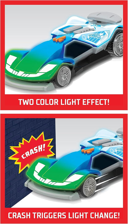 Hot Wheels Color Crashers Cyber Speeder – Crash Action Car with Lights & Sounds (3+ Years)