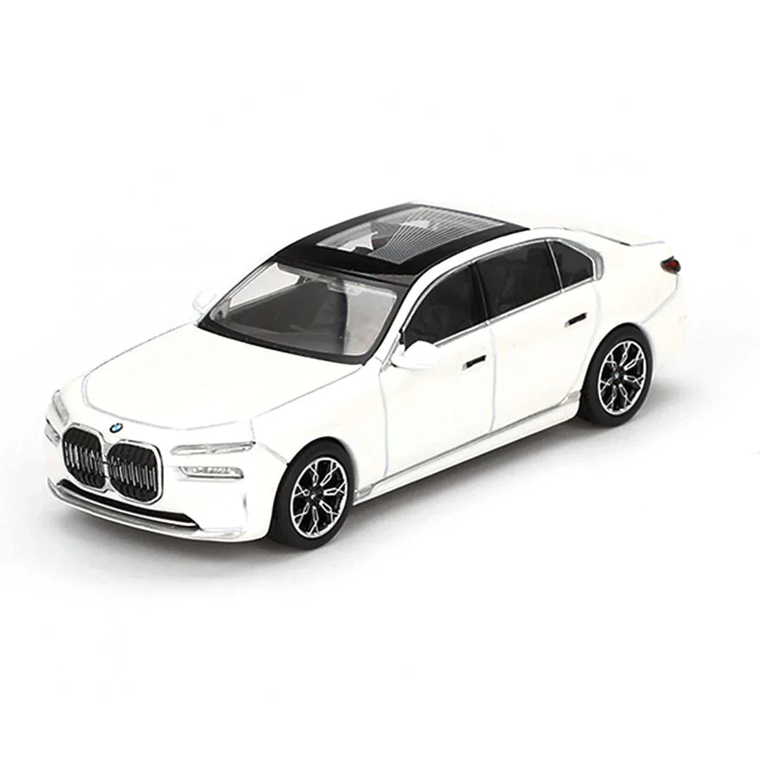 Mini GT BMW i7 xDrive60 Mineral White - Jaiman Toys