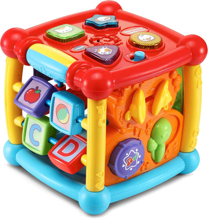 VTech Busy Learners Activity Cube – Interactive Educational Learning Toy with Lights, Sounds, Music & Motor Skill Activities for Babies 6-36 Months