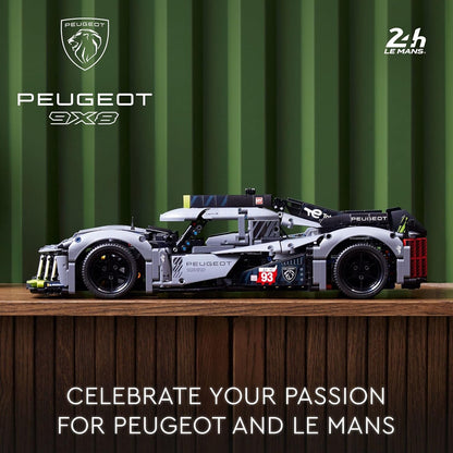 LEGO 42156 9X8 24H Le Mans Hybrid Hypercar Collectible Race Car Building kit, Scale Racing Car Model