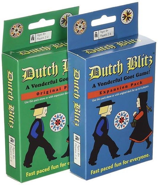 Dutch Blitz Original & Expansion Pack Set – Fast-Paced Family Card Game Bundle - Jaiman Toys