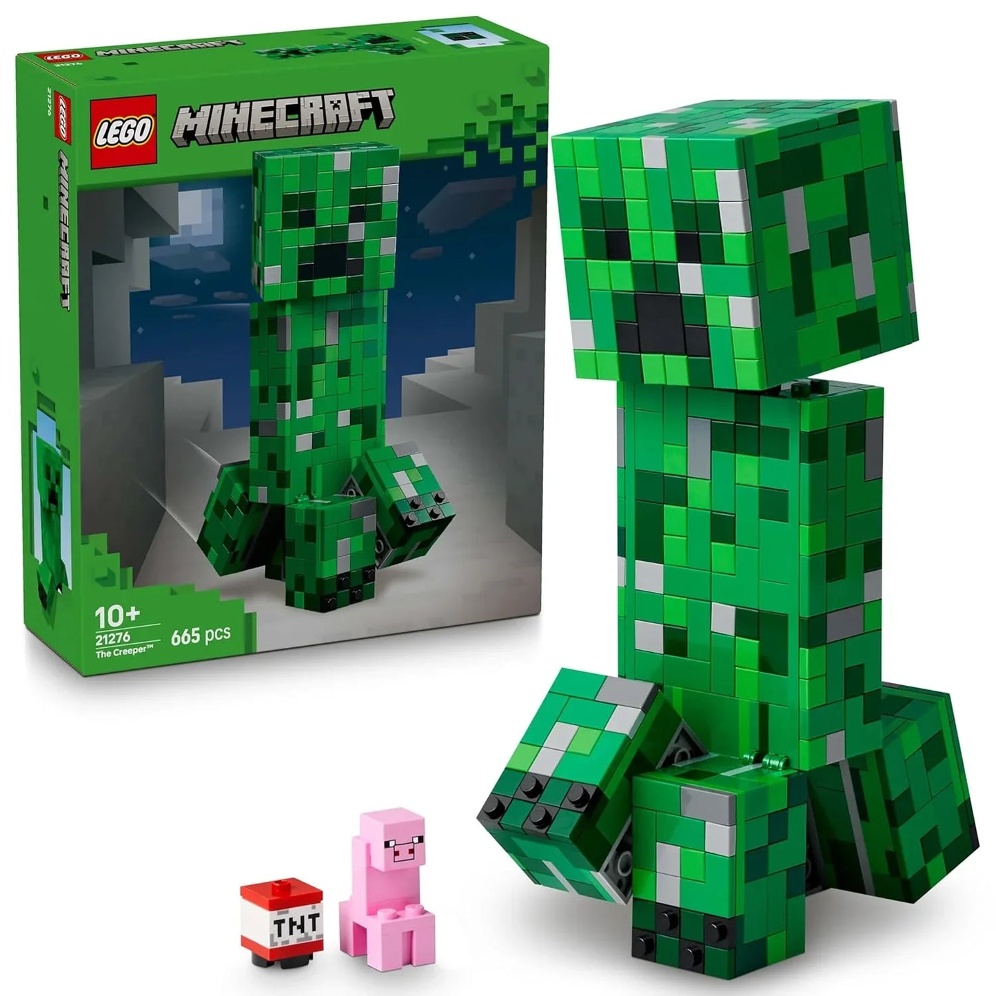 LEGO Minecraft The Creeper Gamer Decor and Action Figure Building Toy 21276 Building Blocks Toys for 10+ Gift for Boys and Girls - Jaiman Toys