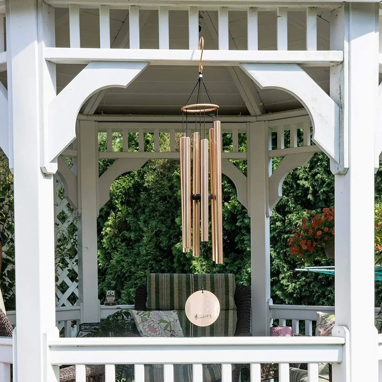 KallaG Wind Chimes 42 Inch Rose Gold – Premium Outdoor Tuned Aluminum Wind Chime for Garden & Balcony Decor