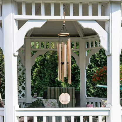 KallaG Wind Chimes 42 Inch Rose Gold – Premium Outdoor Tuned Aluminum Wind Chime for Garden & Balcony Decor
