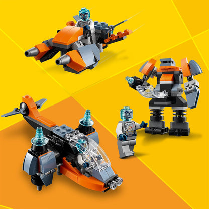 (BOX DAMAGE) LEGO 31111 Cyber Drone ; Construction Block Gift Present Toy Vehicles Space