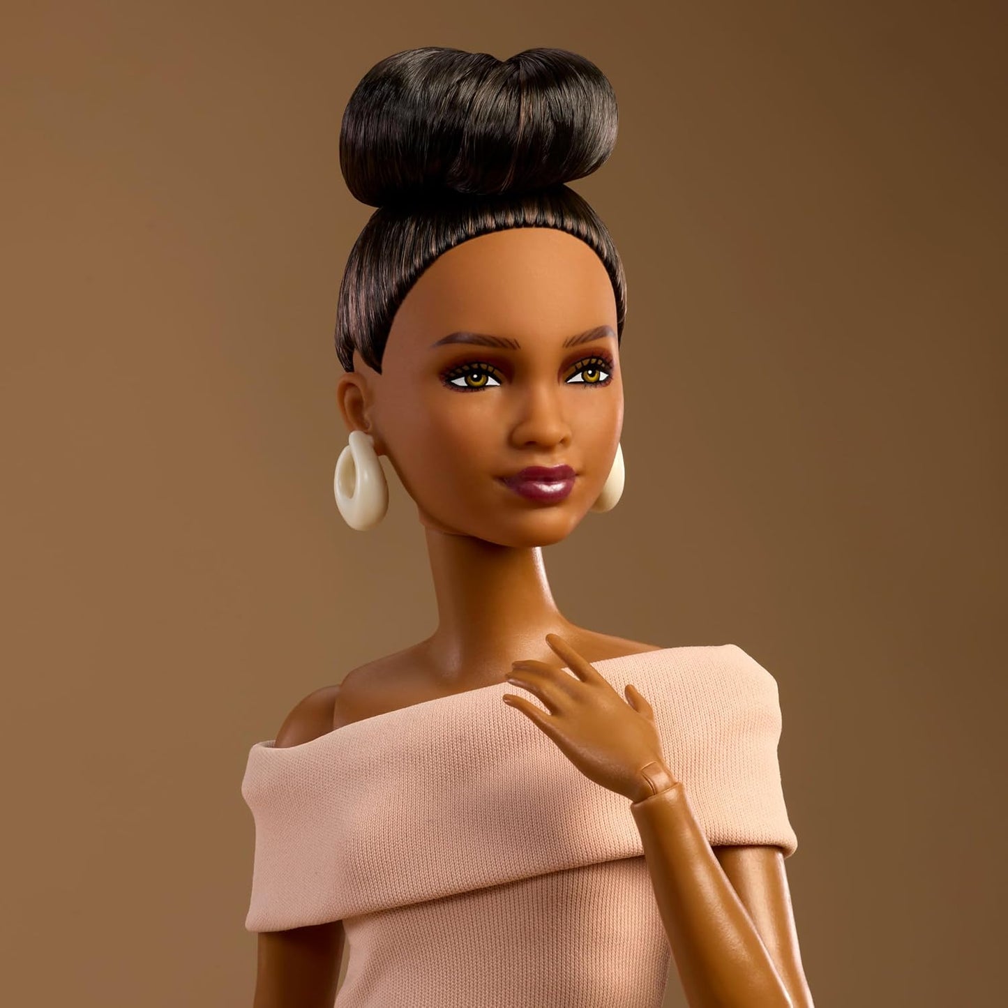 Barbie Signature Barbie Basics Model 08 Fashion Doll | (11.5 inches) Fully Articulated Collector Doll with Elegant Off-Shoulder Dress