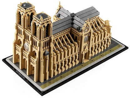 LEGO Architecture Notre-Dame de Paris Collectible Adult Souvenir from France Gift for Globetrotters and All History and Art Enthusiasts Architectural Model Kits 21061