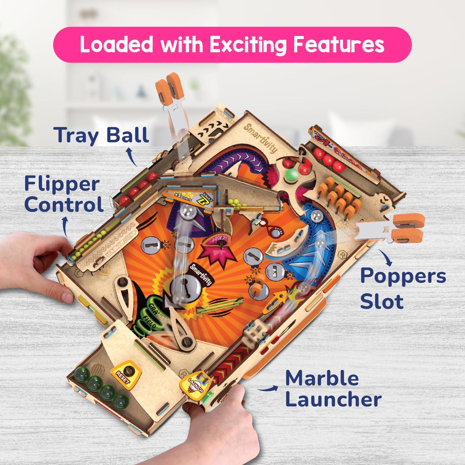 Smartivity Pinball Machine STEM DIY Kit – Educational Construction Toy for Kids - Jaiman Toys