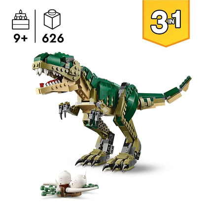 LEGO Creator 3in1 T. rex, Dinosaur Toy for Kids 31151 Building Blocks Toys for 9+ Gift for Boys and Girls