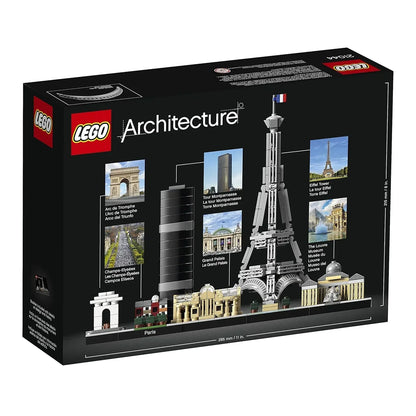 LEGO Architecture 21044 Paris Skyline, Collectible Model Building Kit with Eiffel Tower and The Louvre