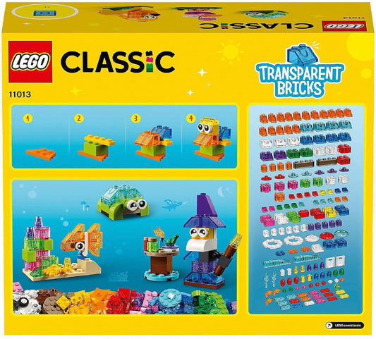 LEGO 11013 Classic Creative Transparent Bricks Building Set (500 Pieces)