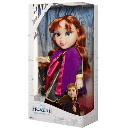 Disney's Anna Travel Doll: Journeying in Style with Violet Cape, Boots &amp; Unique Hairstyle - Ages 3+, 14 inches