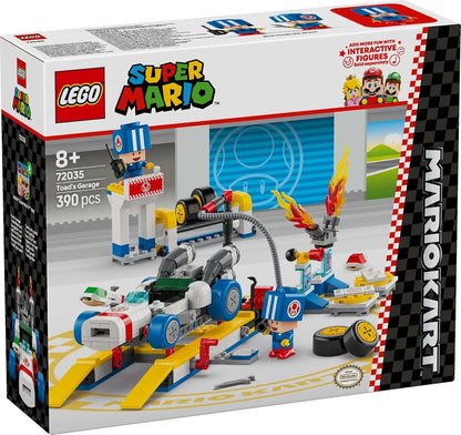LEGO 72035 Super Mario Mario Kart Toad’s Garage – Buildable Nintendo Toy Set for Kids 8+