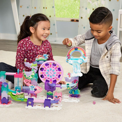 VTech Marble Rush Magic Fairyland Playset with Electronic Ferris Wheel | 96-Piece STEAM Marble Run Building Set | Interactive Construction Toy for Kids 4+ Years