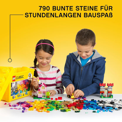 LEGO Classic Large Creative Brick Building Blocks for Kids (790 pcs) 10698, Multicolor