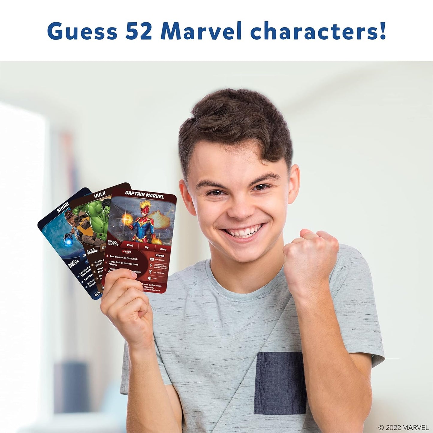 Skillmatics Card Game - Guess in 10 Marvel, Perfect for Boys, Girls, Kids, Teens, Adults Who Love Board Games, Toys, Avengers, Spiderman, Iron Man, Gifts for Ages 8, 9, 10 and Up