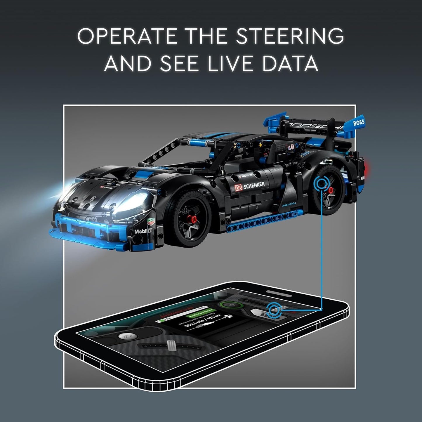 LEGO Technic Porsche GT4 e-Performance Race Car Toy 42176 Building Blocks Toys for 10+ Gift for Boys and Girls