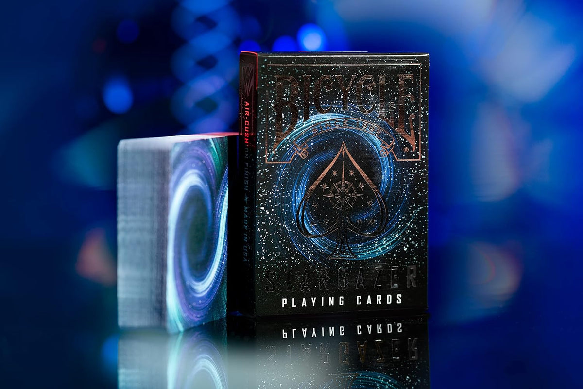 Bicycle Stargazer Playing Cards – Space-Themed Collectible Deck with Silver Foil Box & Air-Cushion Finish