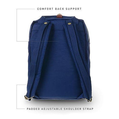 Doughnut Macaroon Multicolor 16L Backpack – Lightweight Water-Repellent Daypack for Women & Girls (Travel, School, College Use) - Jaiman Toys