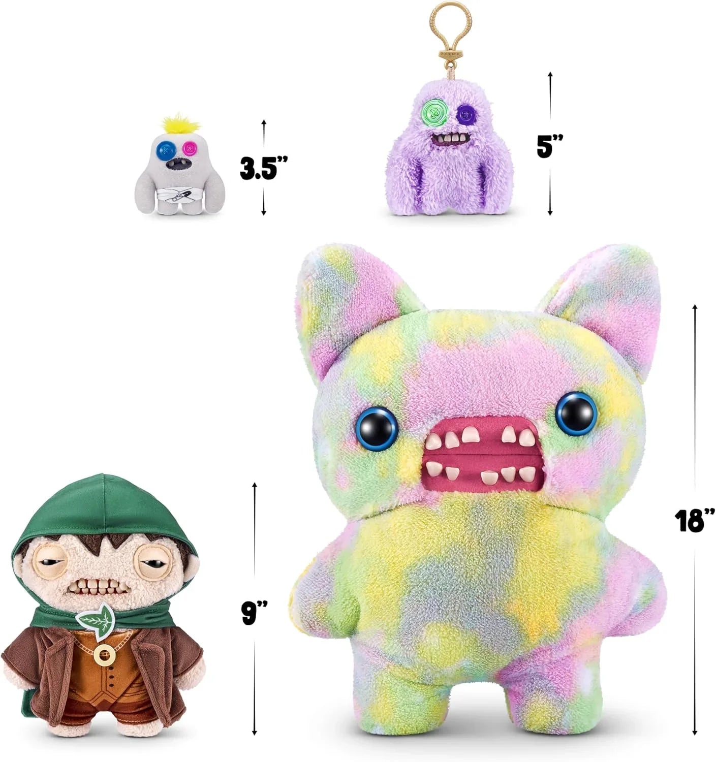 Fuggler Lord of The Rings by ZURU, Funny Ugly Monster, Plush Collectible, Toy (Frodo) - Jaiman Toys