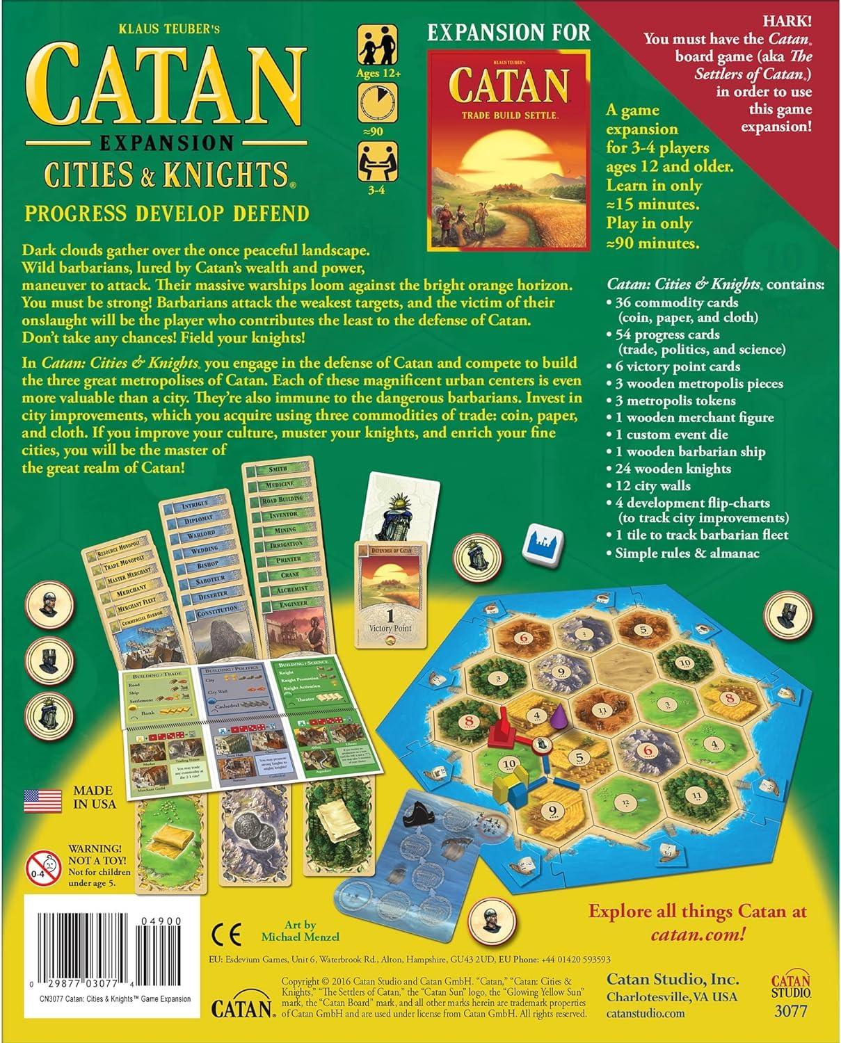 Catan: Cities & Knights Expansion Board Game - Jaiman Toys
