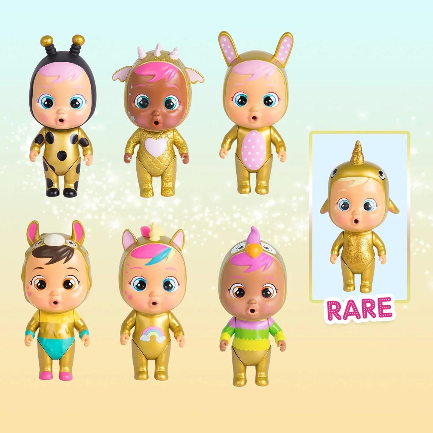Cry Babies Magic Tears Golden Edition – Surprise Mini Collectible Dolls with Real Tears & Accessories