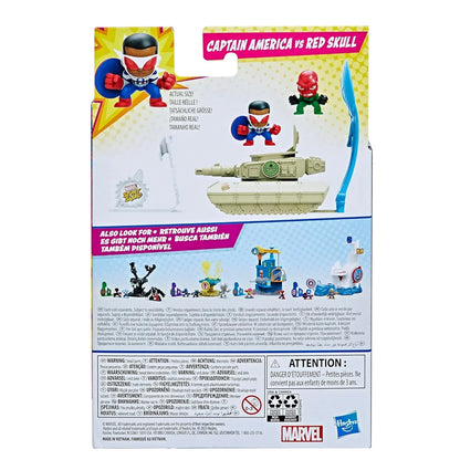 Marvel Stunt Squad Captain America vs. Red Skull Playset, 1.5-Inch Action Figures - Jaiman Toys