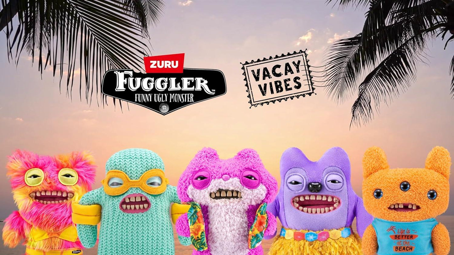 Vacay Vibes by ZURU, Funny Ugly Monster, Plush, Collectible, Toy (Munch Munch - Ginger) 4+ - Jaiman Toys