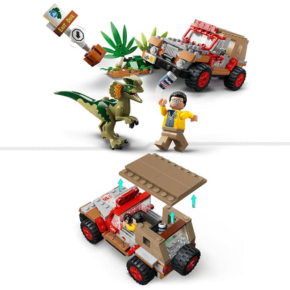 LEGO Jurassic Park Dilophosaurus Ambush 76958 Building Toy Set (211 Pieces)