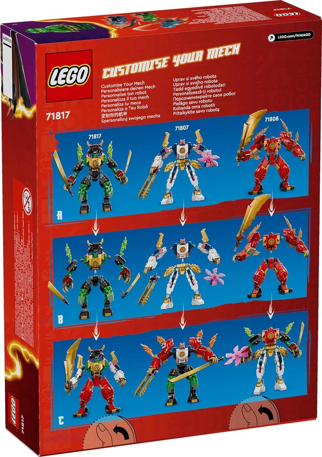 LEGO 71817 NINJAGO Lloyd’s Elemental Power Mech Toy