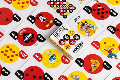 Bicycle Disney Mickey and Friends Playing Cards – Poker Size Deck with Air-Cushion Finish