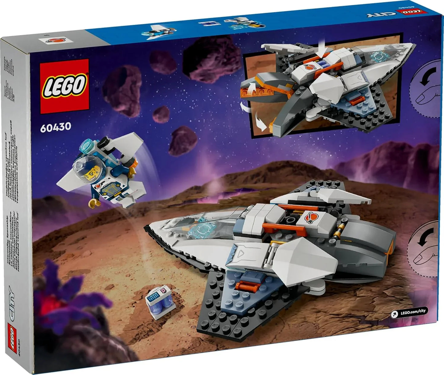 LEGO 60430 City Interstellar Spaceship Toy Playset (240 Pieces)