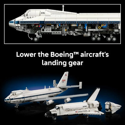 LEGO10360 Shuttle Carrier Aircraft  Iconic NASA Boeing747 & Space Shuttle Orbiter  2,417Piece Display Set