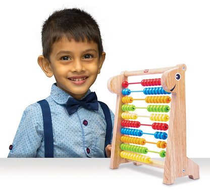 Giggles - Abacus, Multicolour Wooden Educational Toy, Early Math Skills, 3 Years &amp; Above, Preschool Toys (1 pieces)