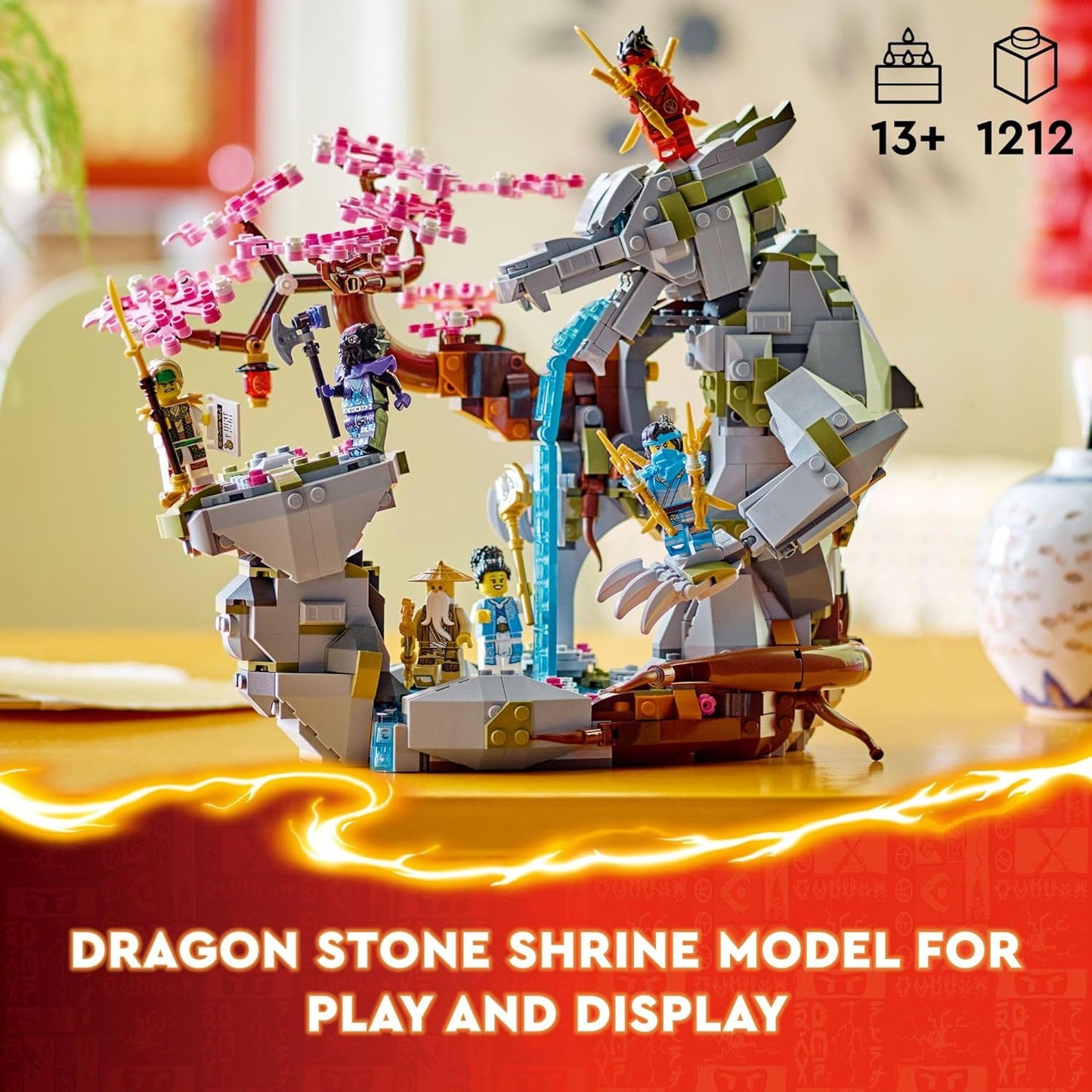 LEGO NINJAGO Dragon Stone Shrine Toy Set 71819 (1212 Pieces)