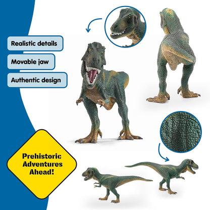 Schleich Dinosaurs - 12” T-Rex Action Figure with Moving Jaw - Realistic Tyrannosaurus Rex Dinosaur Toy for Educational Play - Durable Prehistoric Animal Figurine for Boys and Girls Ages 5+ 14587 | Dinosaur Figurine, Realistic Animal Toys