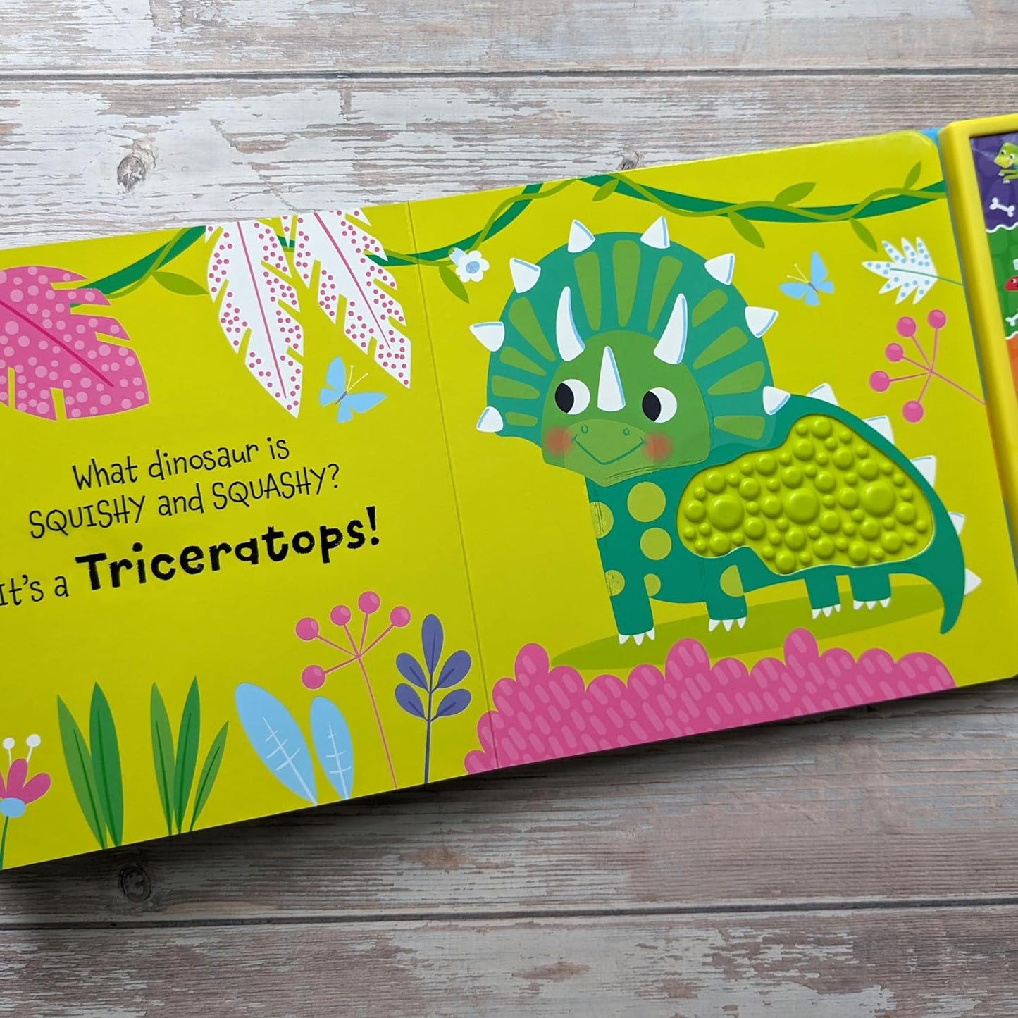 North Parode Touch & Feel Dinosaurs Sound Board Book for Kids with 5 Dino Sounds