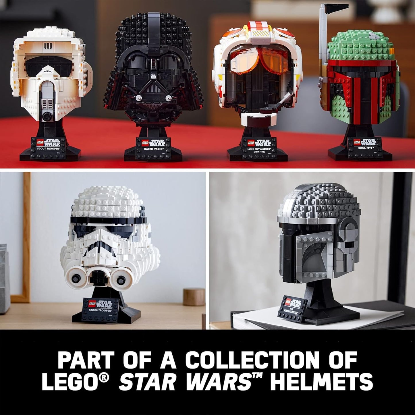 LEGO Star Wars Luke Skywalker (Red Five) Helmet 75327 Building Kit (675 Pieces)