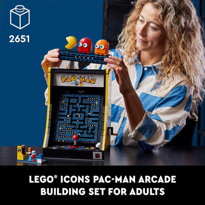 LEGO 10323 Icons PAC-Man Arcade Building Kit for 18+ Gift