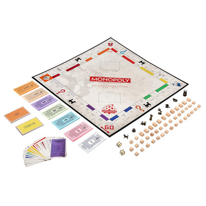 Monopoly 80th Anniversary Edition Board Game – Classic Property Trading Strategy Game for Family & Friends (2–6 Players)