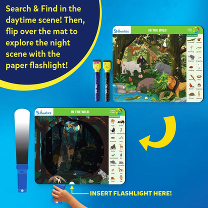 Skillmatics Preschool Learning Activity - Search and Find Flashlight Magic, Educational Game for Kids, Toddlers Who Love Toys, Art & Craft Activities, Gifts for Girls and Boys Ages 3, 4, 5, 6