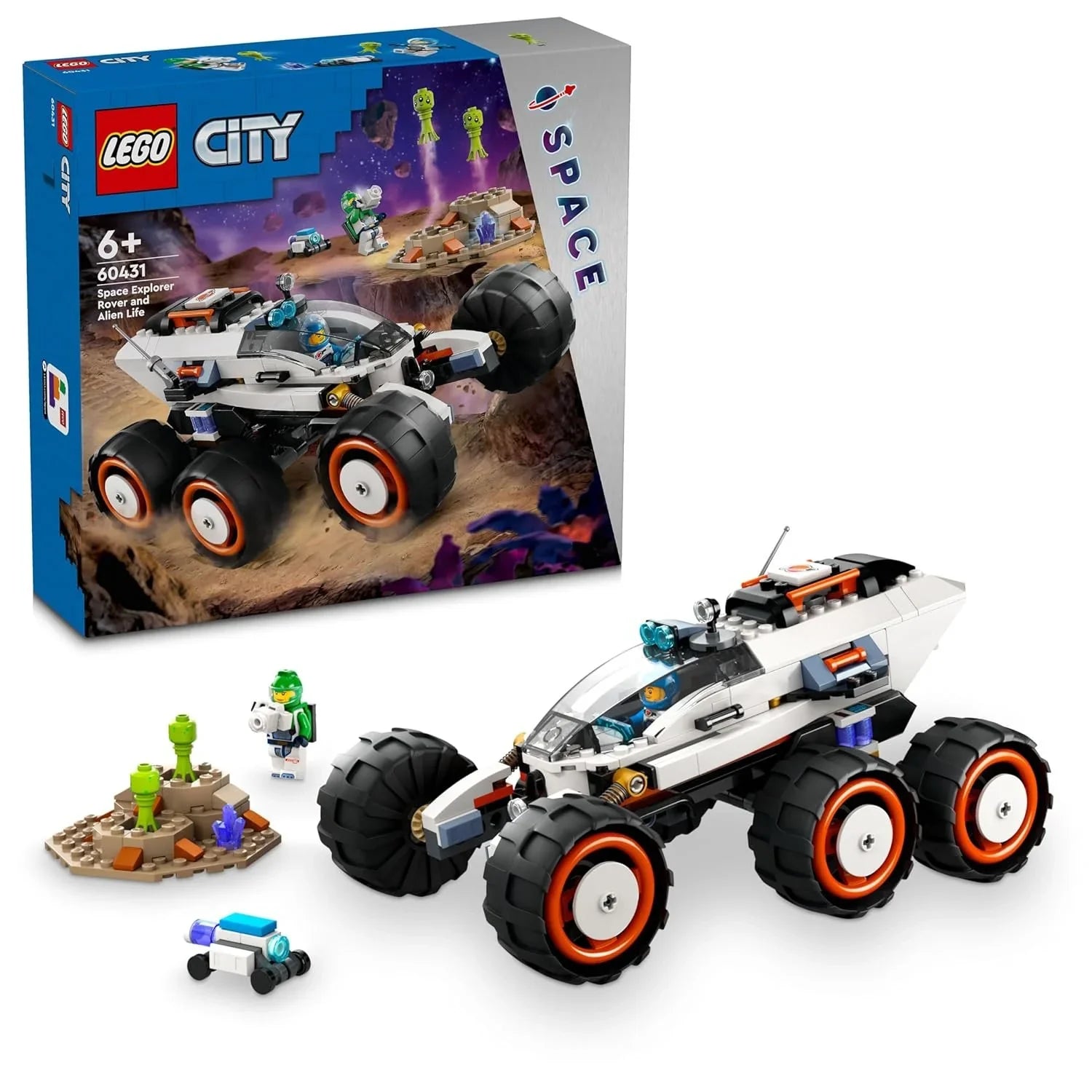 LEGO City Space Explorer Rover and Alien Life 60431 (311 Pieces) - Jaiman Toys