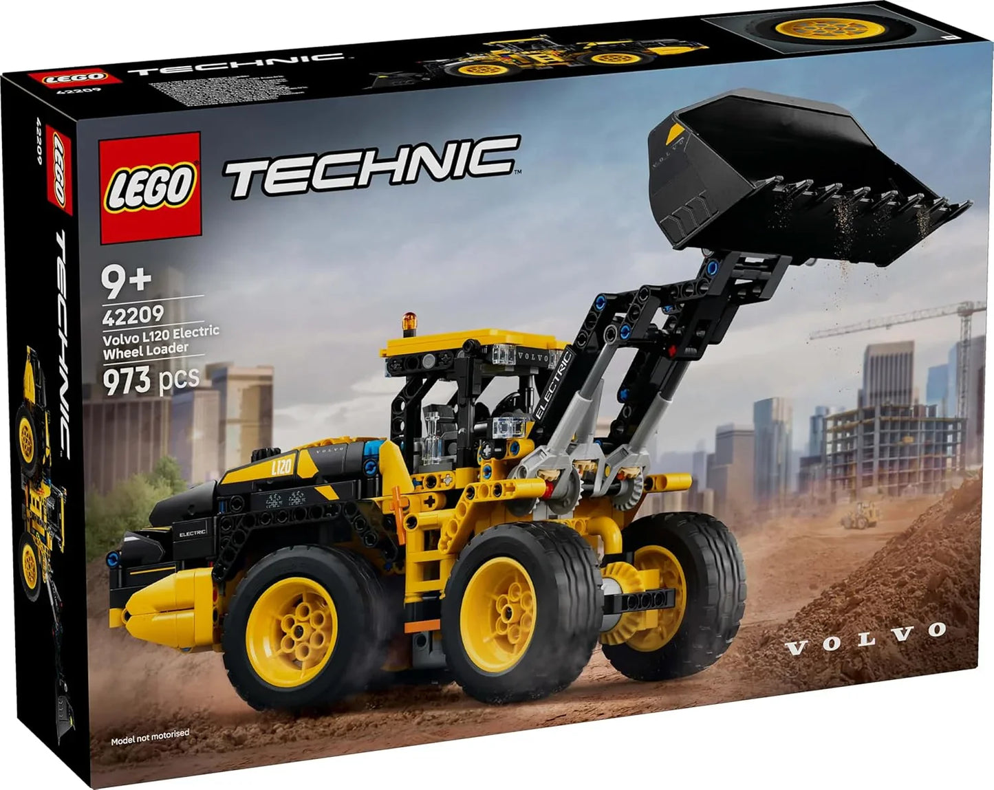 LEGO® 42209 Technic Volvo L120 Electric Wheel Loader – Construction Vehicle Building Kit for Kids & Adults (973 Pieces)